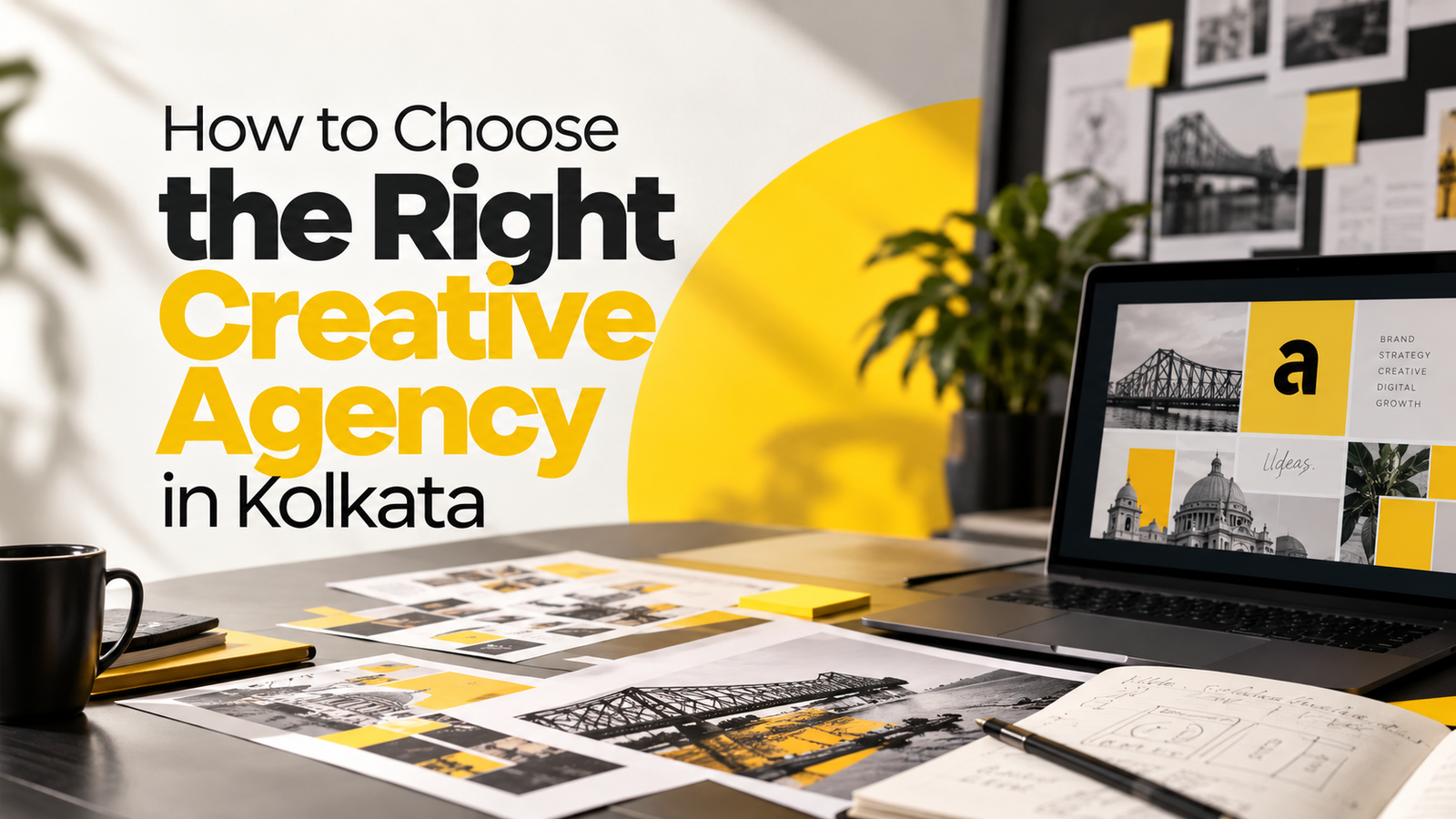 Creative team developing a brand strategy and marketing campaign at a Kolkata agency